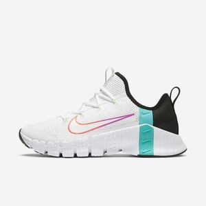 Chaussure De Crossfit Nike Free Metcon 3 Blanche 2956-843 White/Flash Crimson/Hyper Jade/Hyper Violet Femme | TNW-15989382